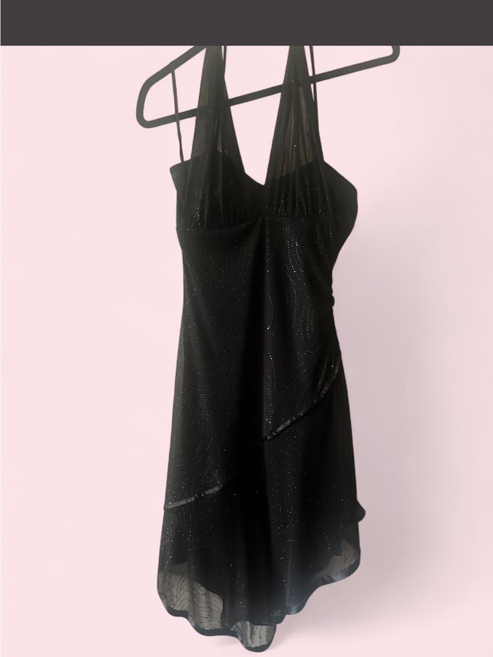 Vintage Taboo black halter dress